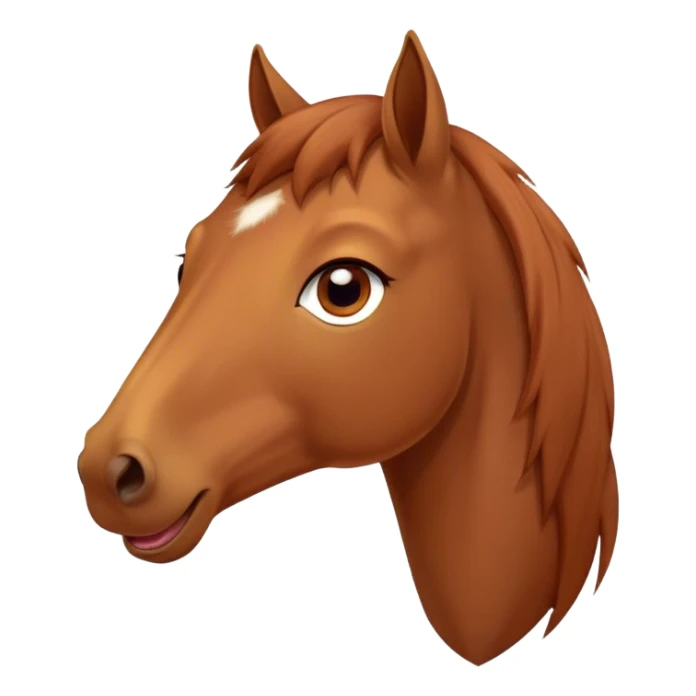 Cinematic Cute Yawning Chestnut Horse Portrait Emoji, Head tilted slightly with a dramatic, wide-open yawn, revealing a smooth chestnut fur with a subtle shimmer, floppy ears slightly drooping, round amber eyes barely open in drowsy contentment, Simplified yet irresistibly adorable features, highly detailed, glowing with a soft, cozy glow, high shine, relaxed yet expressive, stylized with a touch of equine whimsy, bright and endearing, soft glowing outline, capturing the essence of a sleepy yet affectionate horse, so drowsy it feels like it could stretch out of the screen and curl up for a nap! sticker