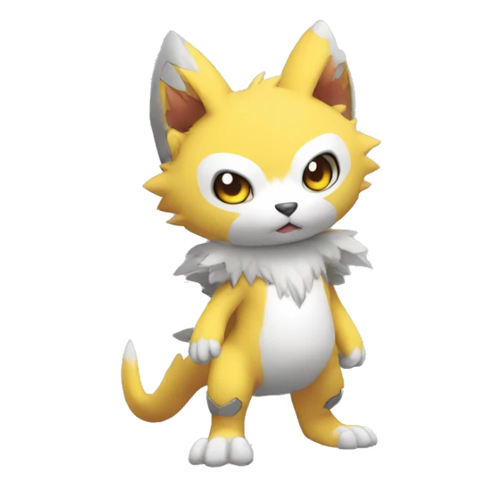 cute kawaii cool edgy Digimon-Fakemon-animal full body sticker