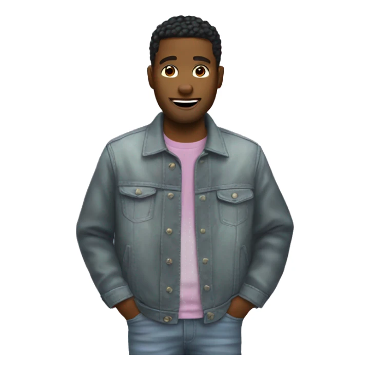 man with y2k fashion sticker