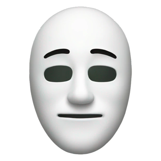 whitemask with a little party ha sticker