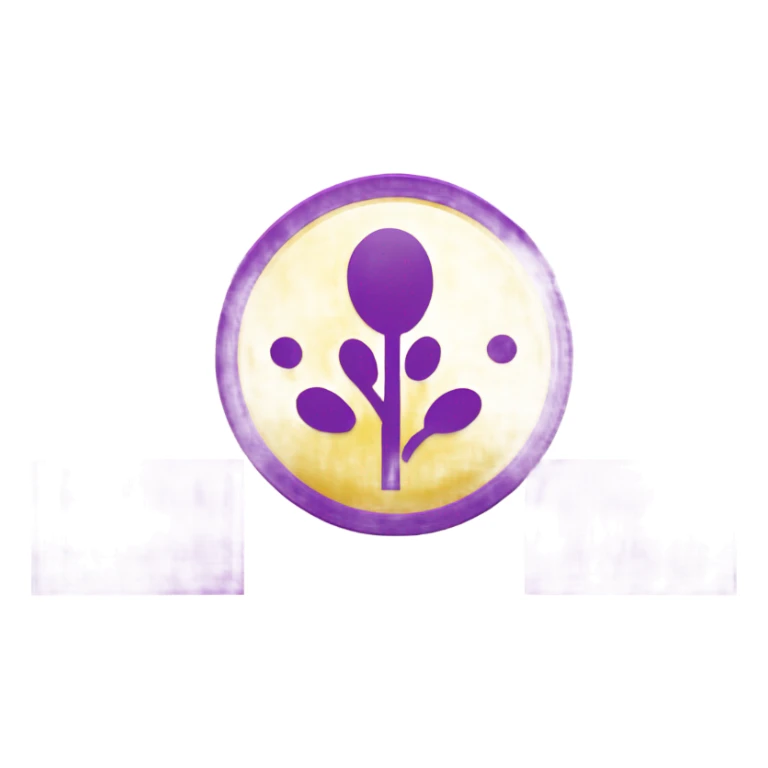 Intersex pride flag with yellow background and purple circle in the middle  sticker