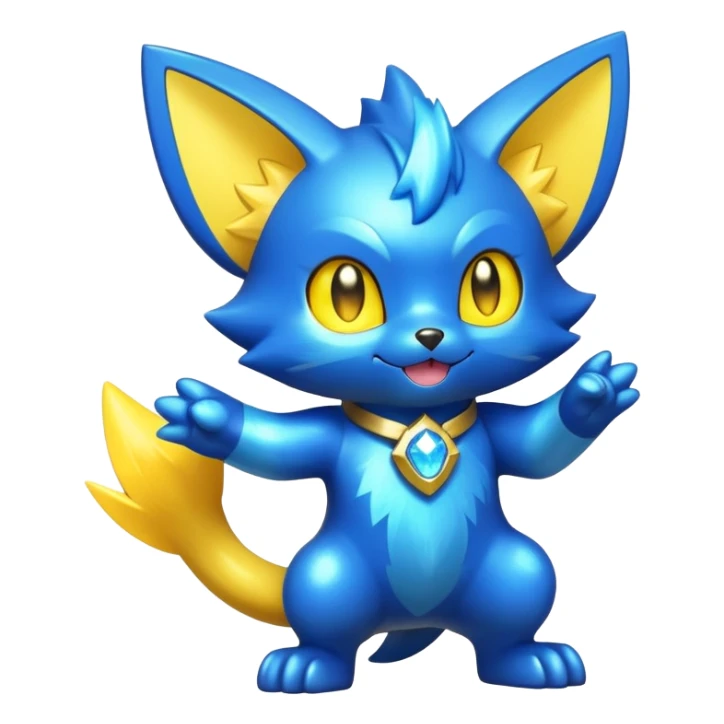  Glorious Shiny Sparkly Shinx-Electrike-Fakémon-creature sticker