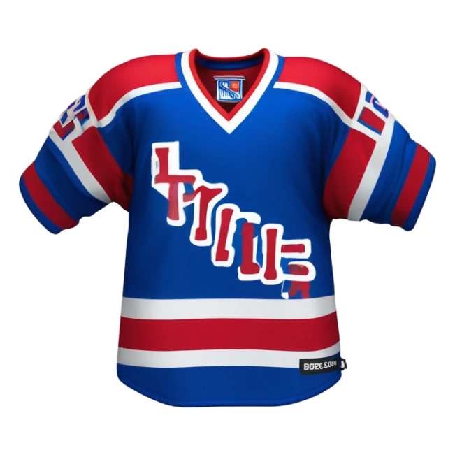 New York rangers hockey jersey sticker