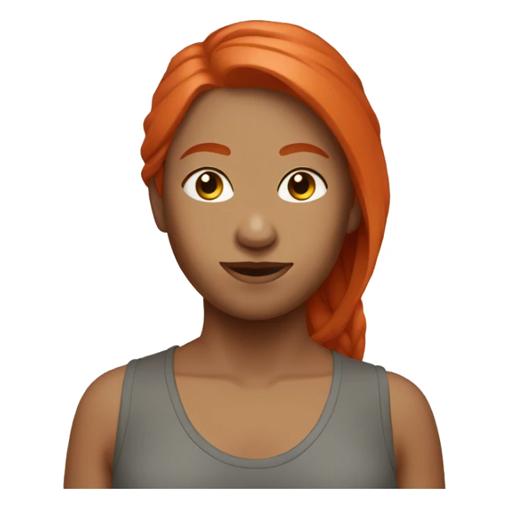 Yoga red hair  sticker