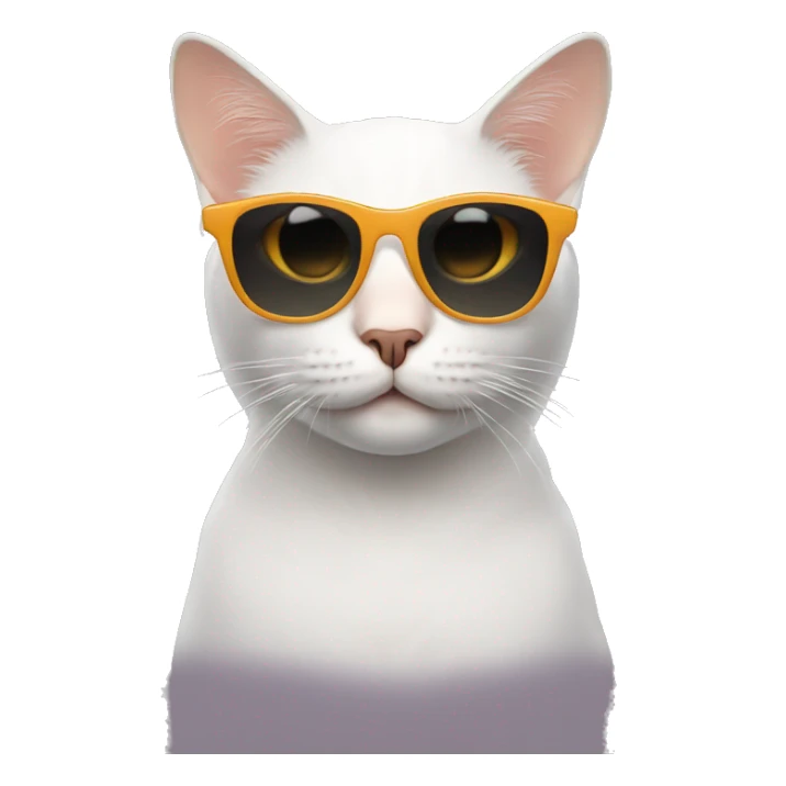 Cat with sunglasses sticker