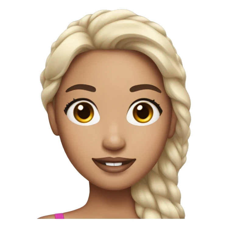 Miss universe with asian skin sticker