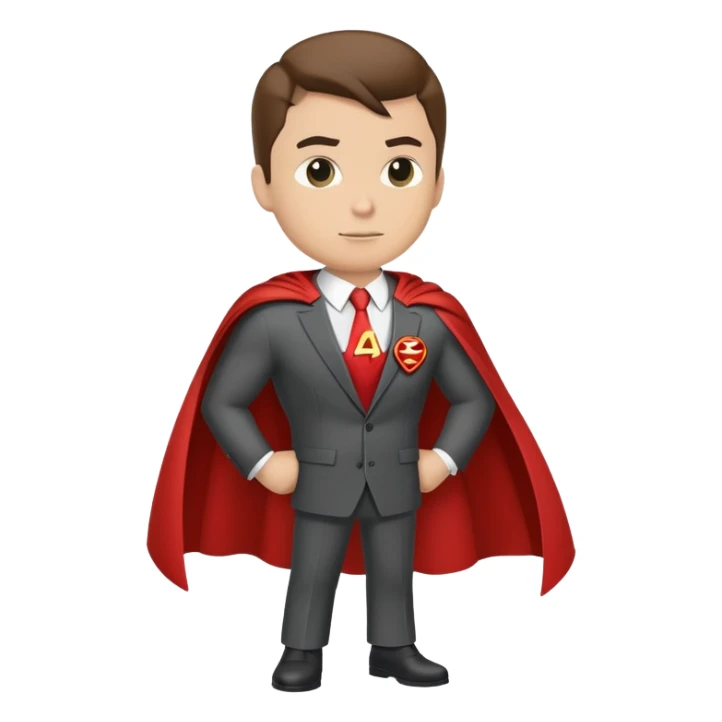 superhero with the phrase "A3" on it's chest or cape  sticker