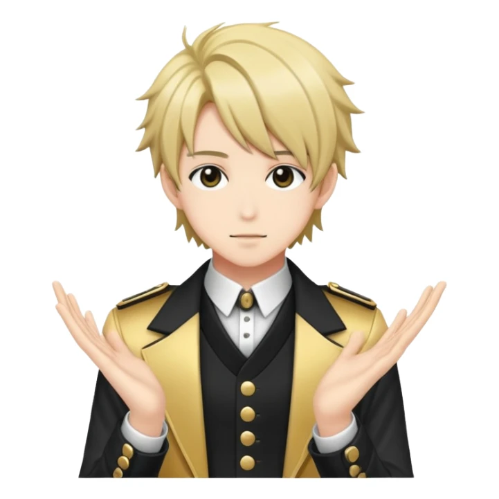 Fanloid Xydrick idol character with stylish anime appearance, musical theme sticker