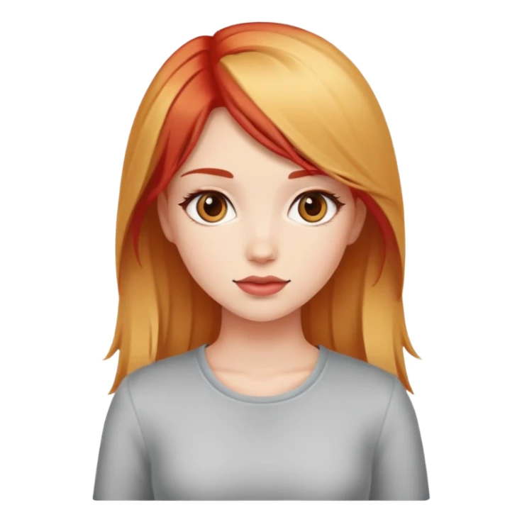 Blonde hair girl and red hair girl posing  sticker