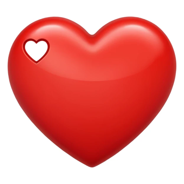 😝 avec un cœur rouge en haut à droite sticker