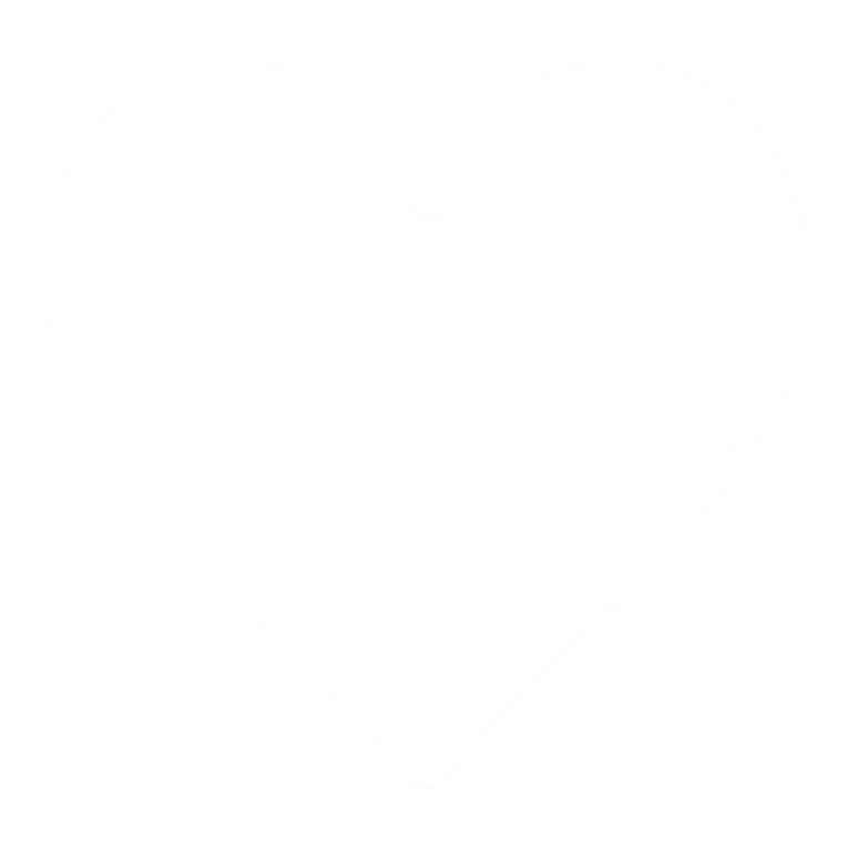 heart with a glowing white outline, digital illustration, no background sticker