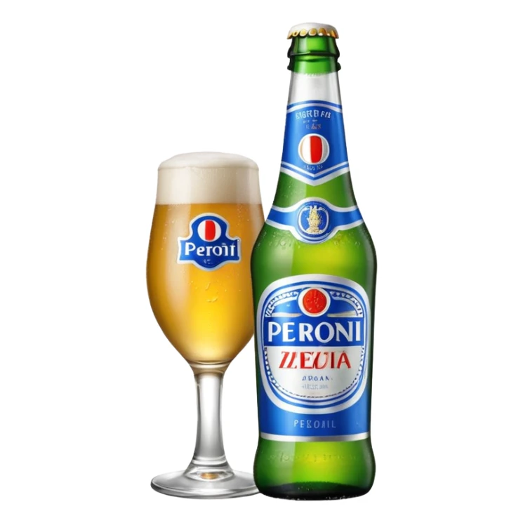 Birra Peroni Nastro azzurro piccola in bottiglia da 33 cl
 sticker