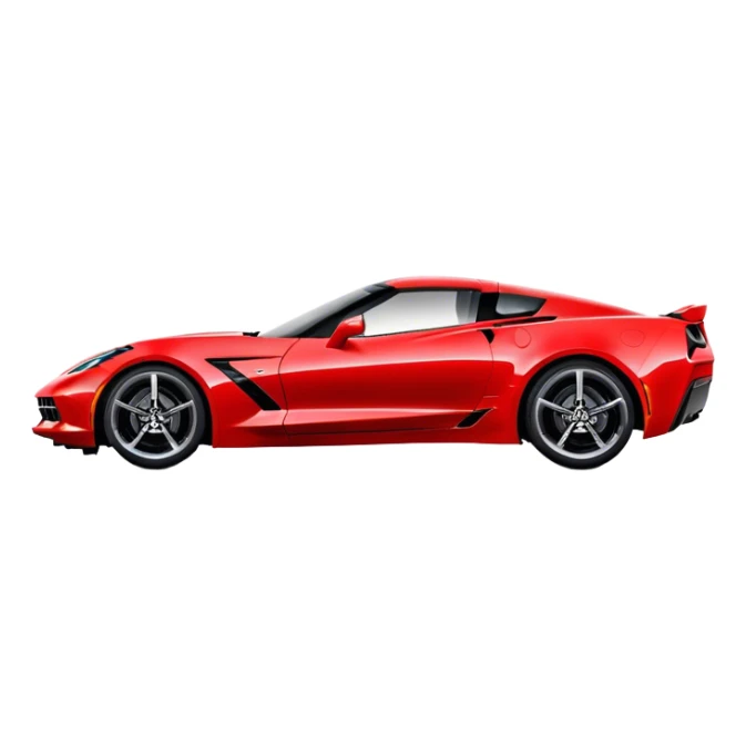 Chevrolet Corvette - Chevrolet (Model Year: 2022) (Iconic colour: Red) sticker