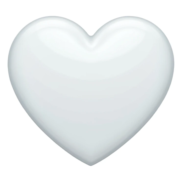 Make white heart like this 💞 but in white color sticker