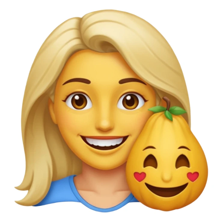 Un emoji coqueta mordiéndose el dedo sticker