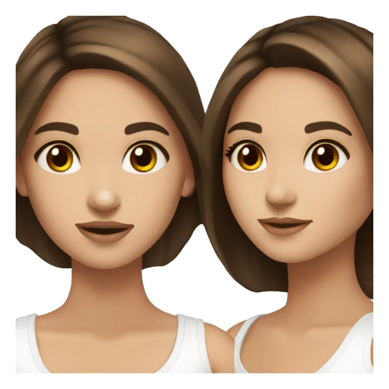 skin care girl brunette brown eyes pale  sticker