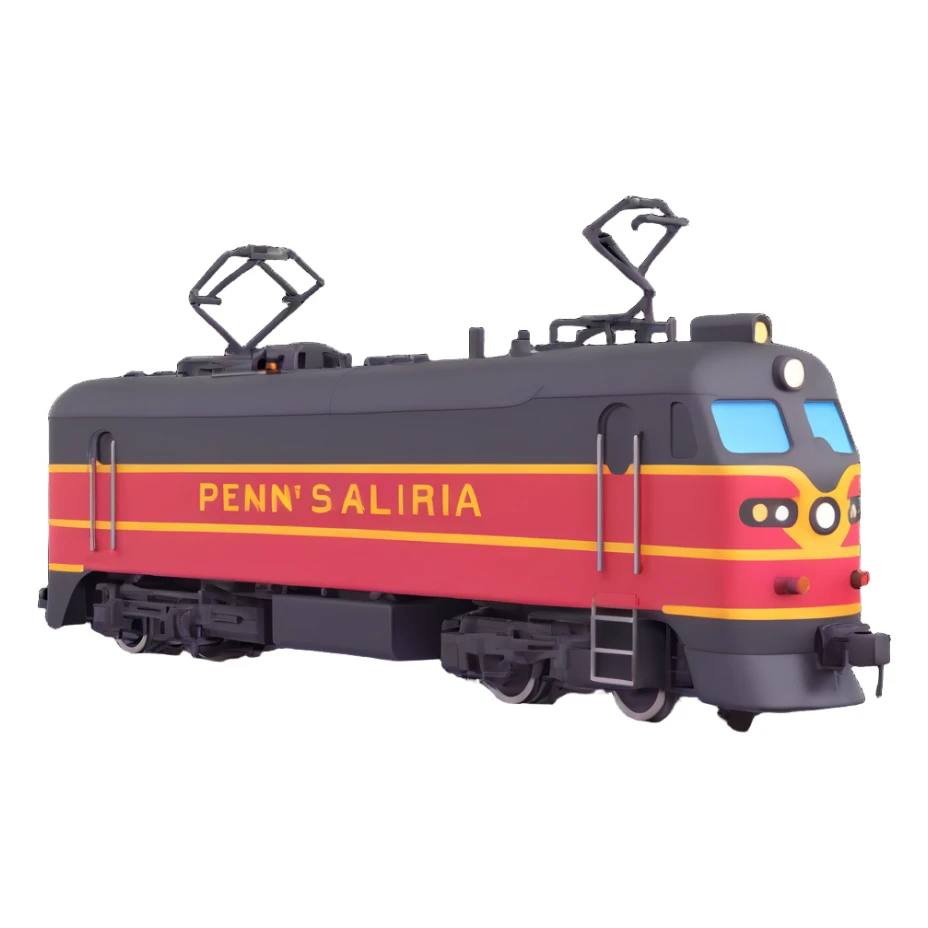 Pennsylvania railroad electric locomotive sticker