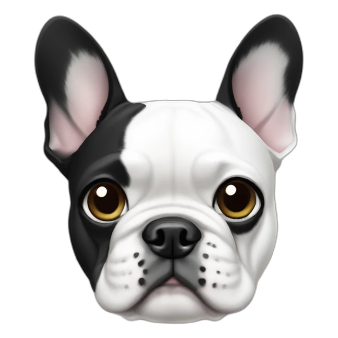 French-bulldog-Black and white sticker