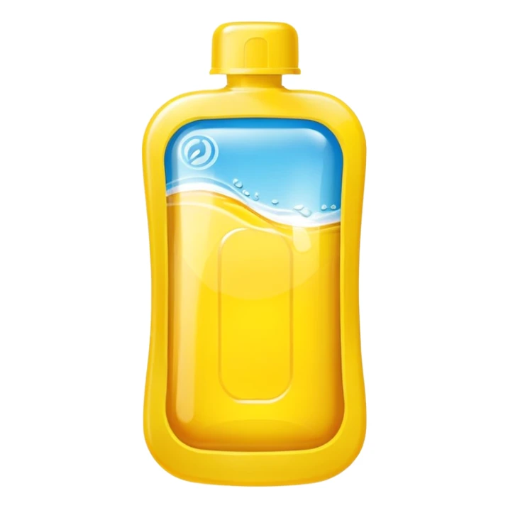 sports energy gel pouch, simple, bright, rounded, no text sticker