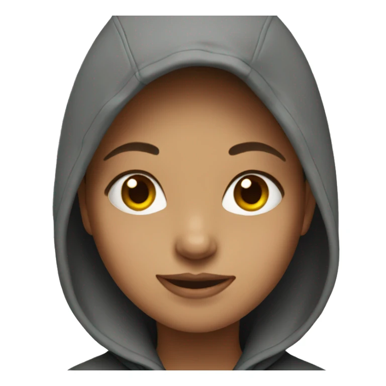 girl wearing hoodie sticker