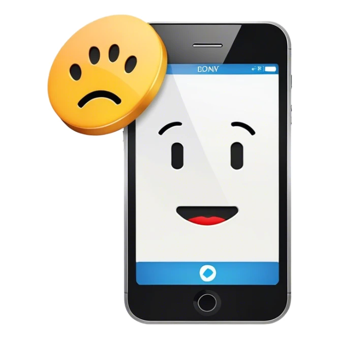 a mobile phone holding up a ‘do not disturb’ sign sticker