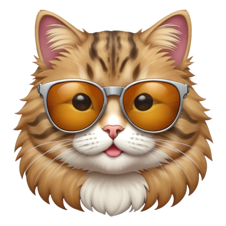 Cat with sunglasses sticker