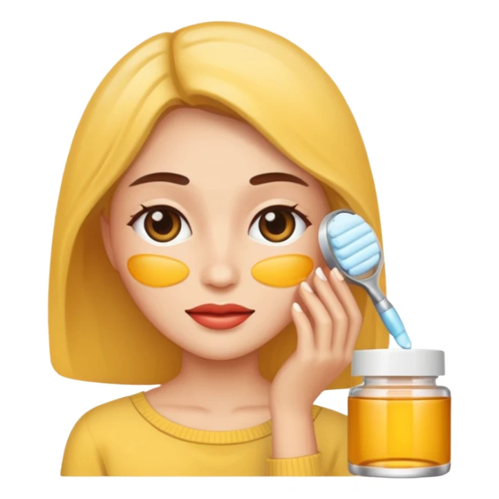 woman skincare sticker