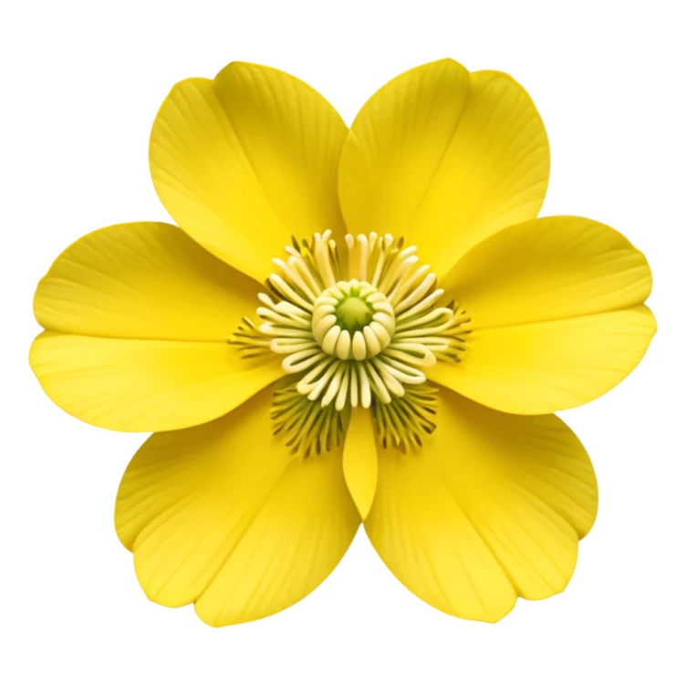 Yellow woodland anemone sticker
