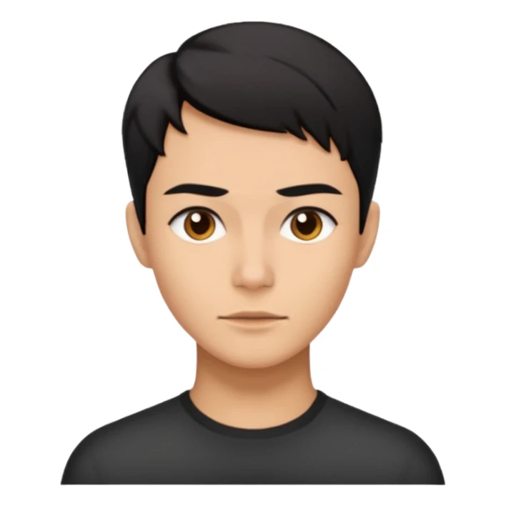 A person who has the sharpest jawline sticker