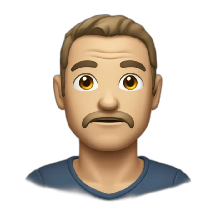 Homme très agressif et énervé  sticker