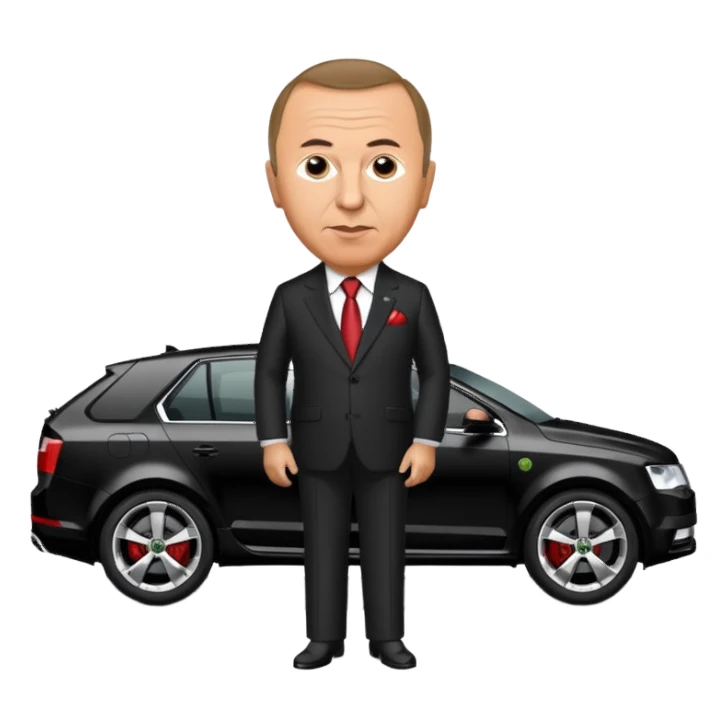 Recep Tayyip Erdoğan Skoda Octavia rs kullanıyor sticker