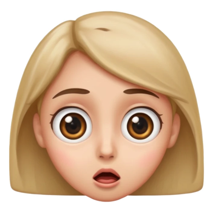 The 😳 emoji with big eyes sticker