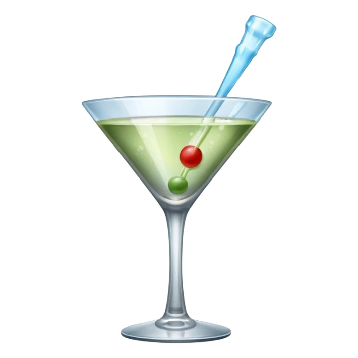 martini bottle sticker