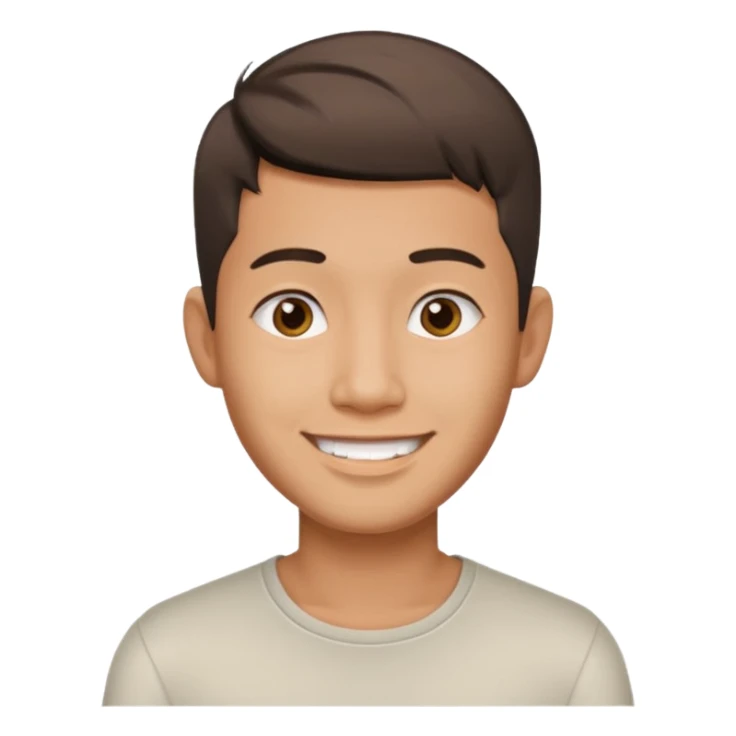 Thai man at fade hair cut 25 years old sticker