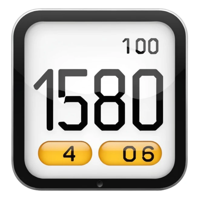 simple digital display showing only the numbers 15:00, no other numbers, symbols, or decorations sticker