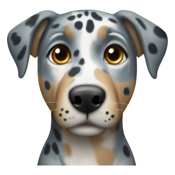 catahoula leopard dog with blue eyes sticker