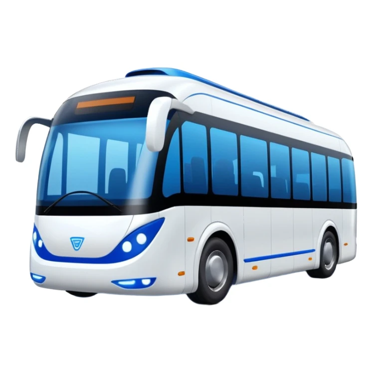 cyber clean luxury futuristic self driving bus auto vehicle sticker