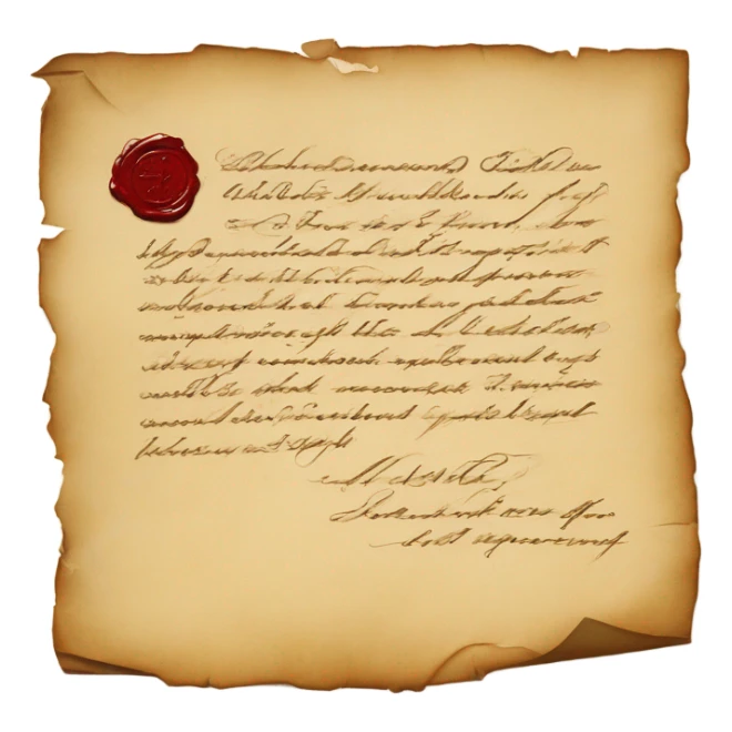 vintage love letter sticker