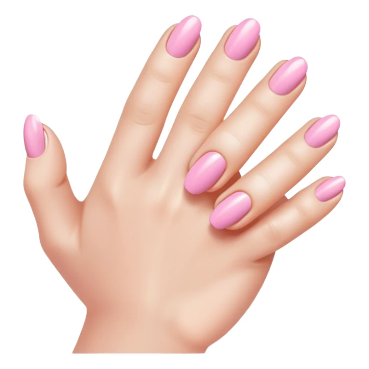baby pink nails sticker