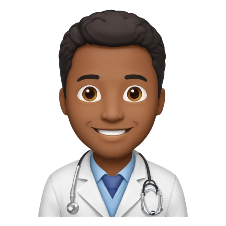 Black Male Doctor sticker