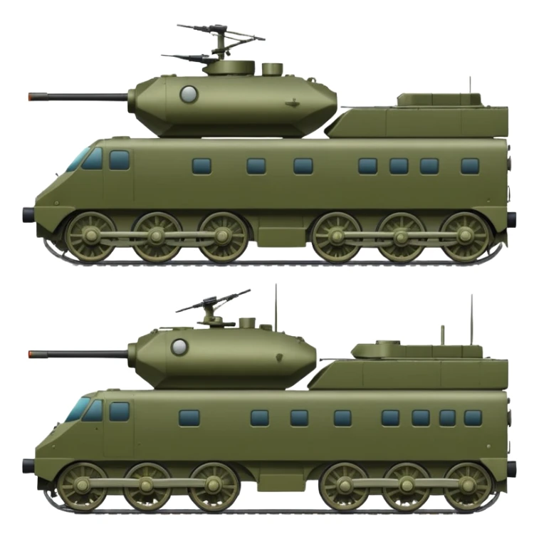 military train transporting armored vehicles, variant 3 sticker