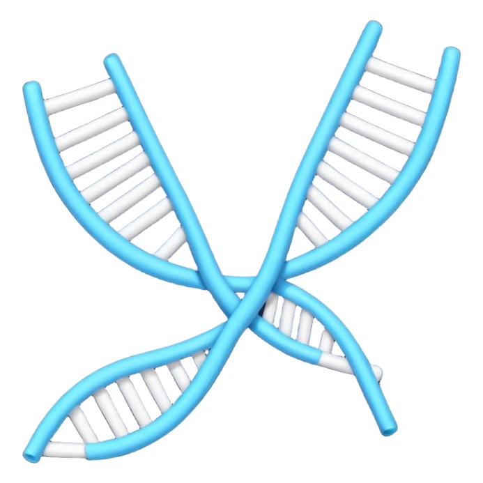 con of a single-stranded mRNA shaped as a half-helix; simple curved ribbon with small ticks for bases; balanced symmetry; flat vector, high contrast, transparent background, no text; suitable for app icon or presentation. sticker