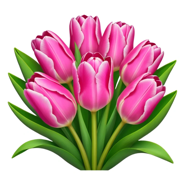 4k, 8000x8000px, still life render masterpiece. Lush, full, vivid, bright absolutely breathtaking, detailed, ultra realistic, Angelique (Tulipa ‘Angelique’) bouquet, pink color scheme, green lush leaves sticker