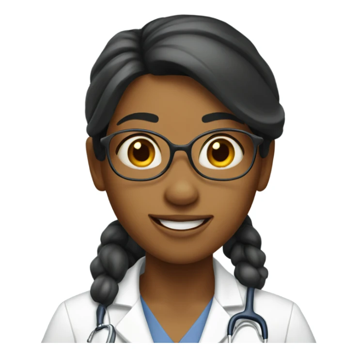 Goofy girl doctor sticker