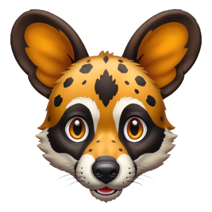 african wild dog sticker