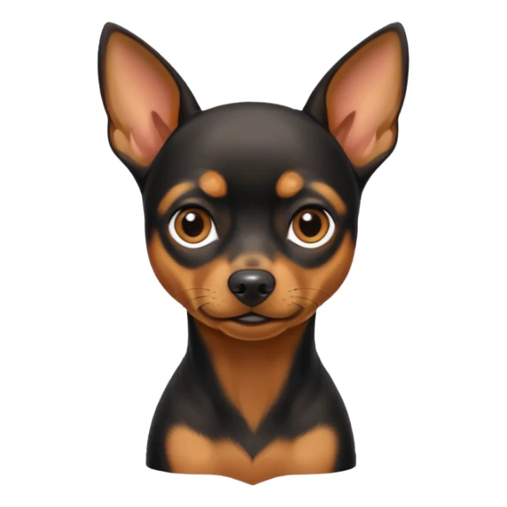 Miniature pinscher dog sticker