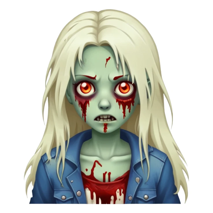 HauntedMound zombie girl sticker
