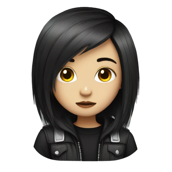 emo girl sticker
