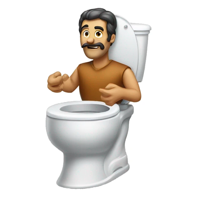 skibidi toilet duke dennis rizz sticker