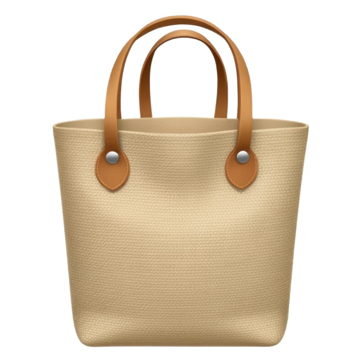 cartoon market bag, do not add stripes and make it empty. Do not add face. Top view sticker